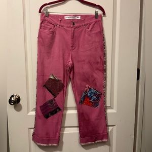 The Morgan Factory Patch Cuffed Jeans - Size 6
